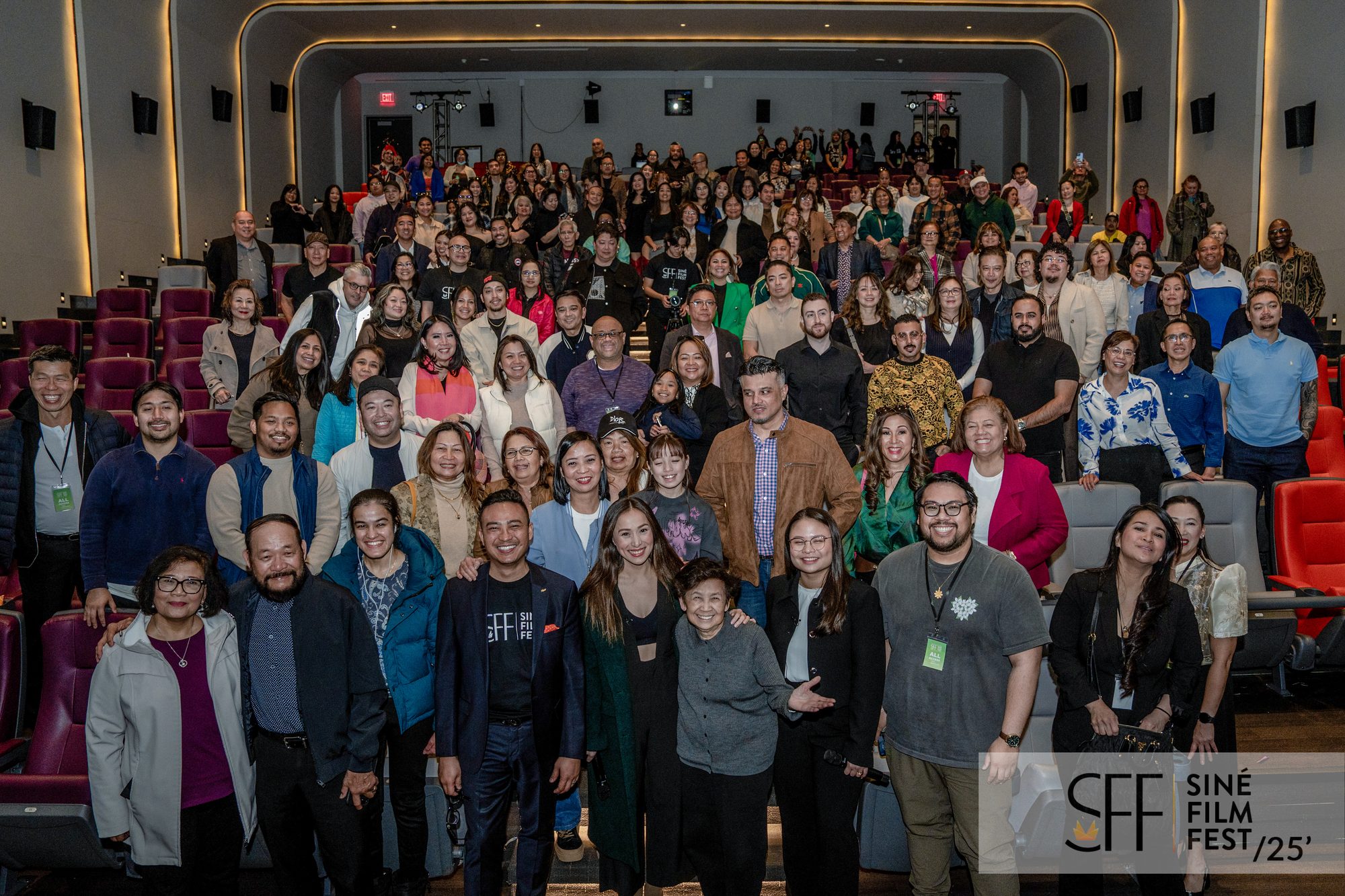 A full theatre of filmmakers and guests at Siné Film Fest 2025