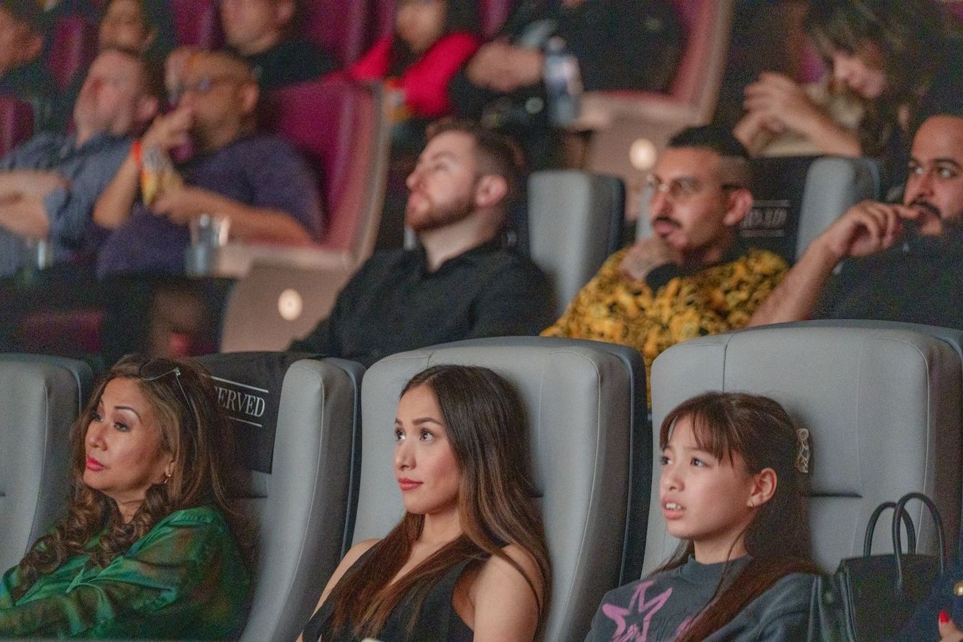 Audience watching a screening at Siné Film Fest